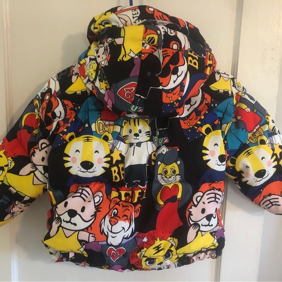 ✨As New✨ Kids Cartoon Puffy Jacket - sz 9/10 - Picture 6 of 9